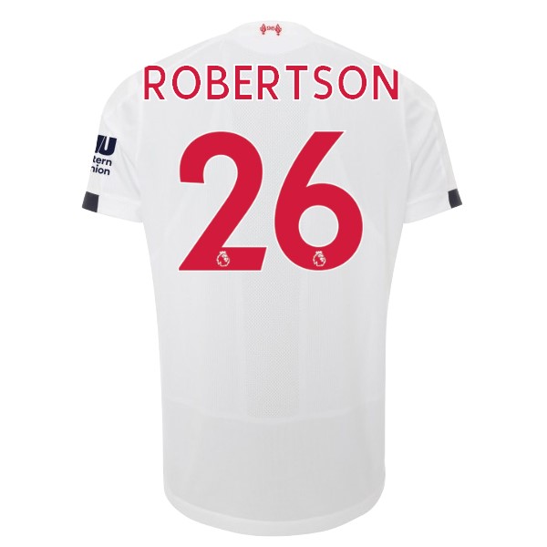 Camiseta Liverpool NO.26 Robertson Segunda equipación 2019-2020 Blanco